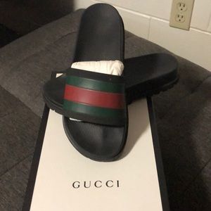 Authentic Men’s Gucci Flip Flops (Webbed)